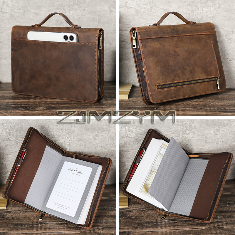 Stationery Supply Business - Retro Deri Defter Kapağı Kılıfı El