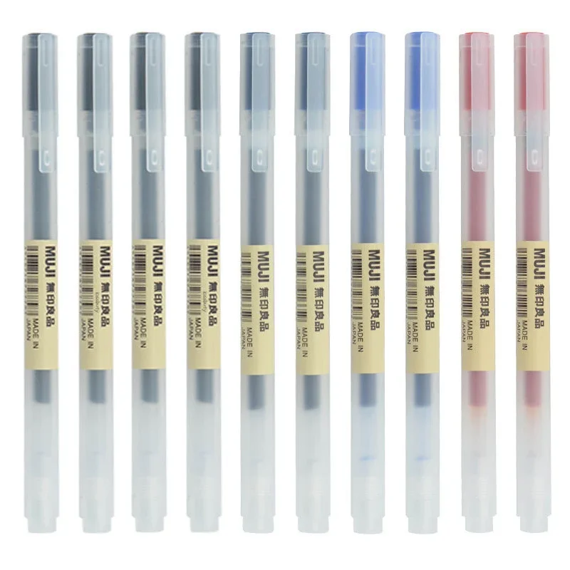 Stationery Supply Business - 10-30 adet/takım 0.38/0.5mm Jel kalem Siyah/Mavi