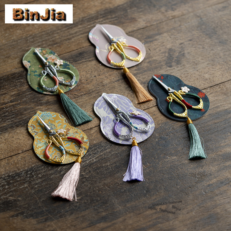 Scissors Stainless Craft - Paslanmaz Çelik Püsküllü Çay Poşetleri Makas