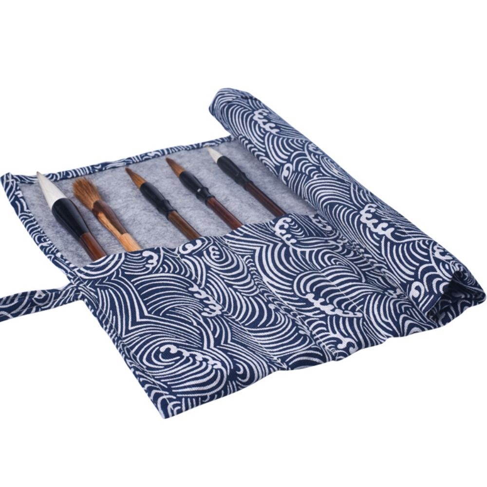 Pen Pouch Roll - Çin Tarzı Rulo Kalem Perdesi, Vintage