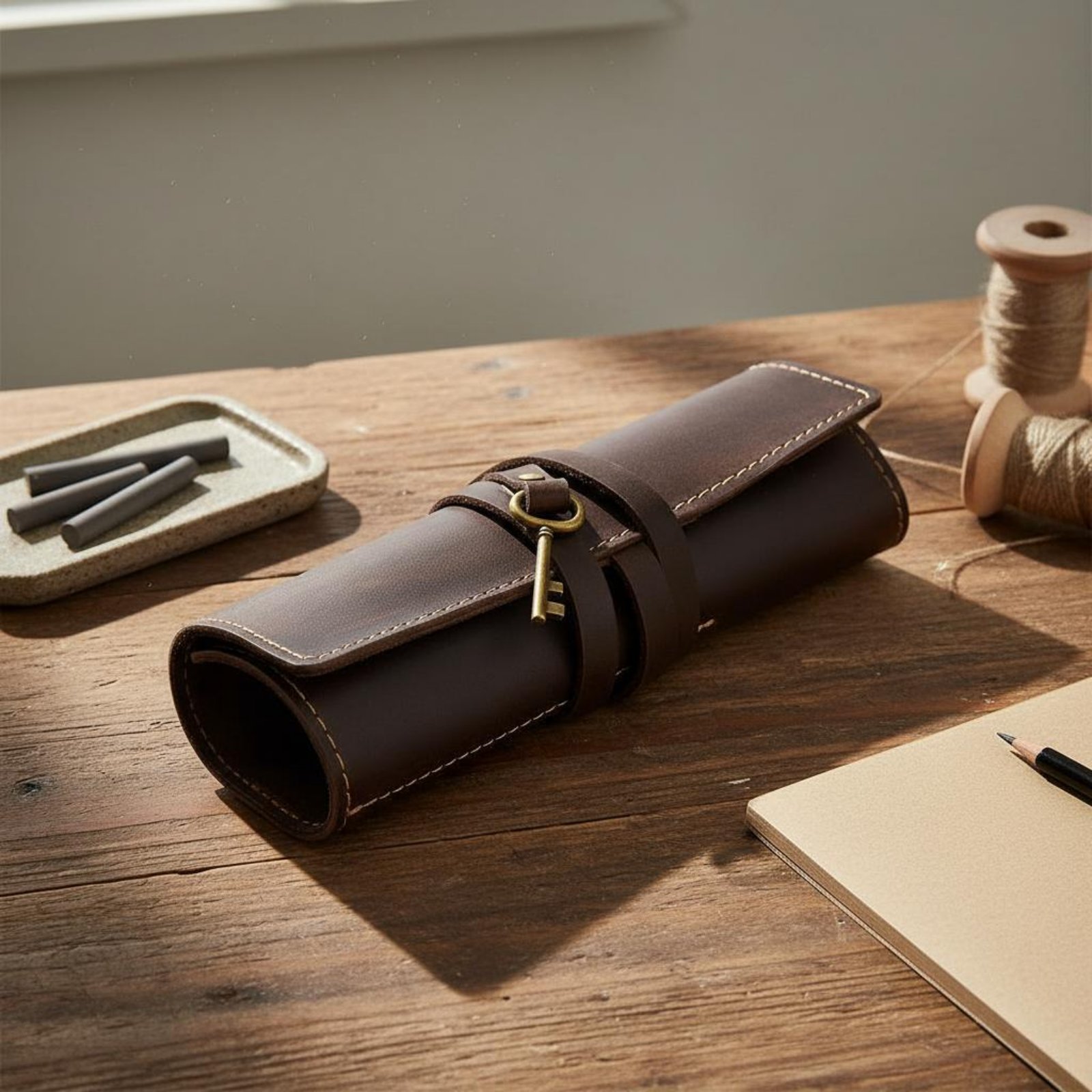 Deri Katlanabilir Yazı Gereçle - Pen Pouch Roll incelemesi ve fiyatı