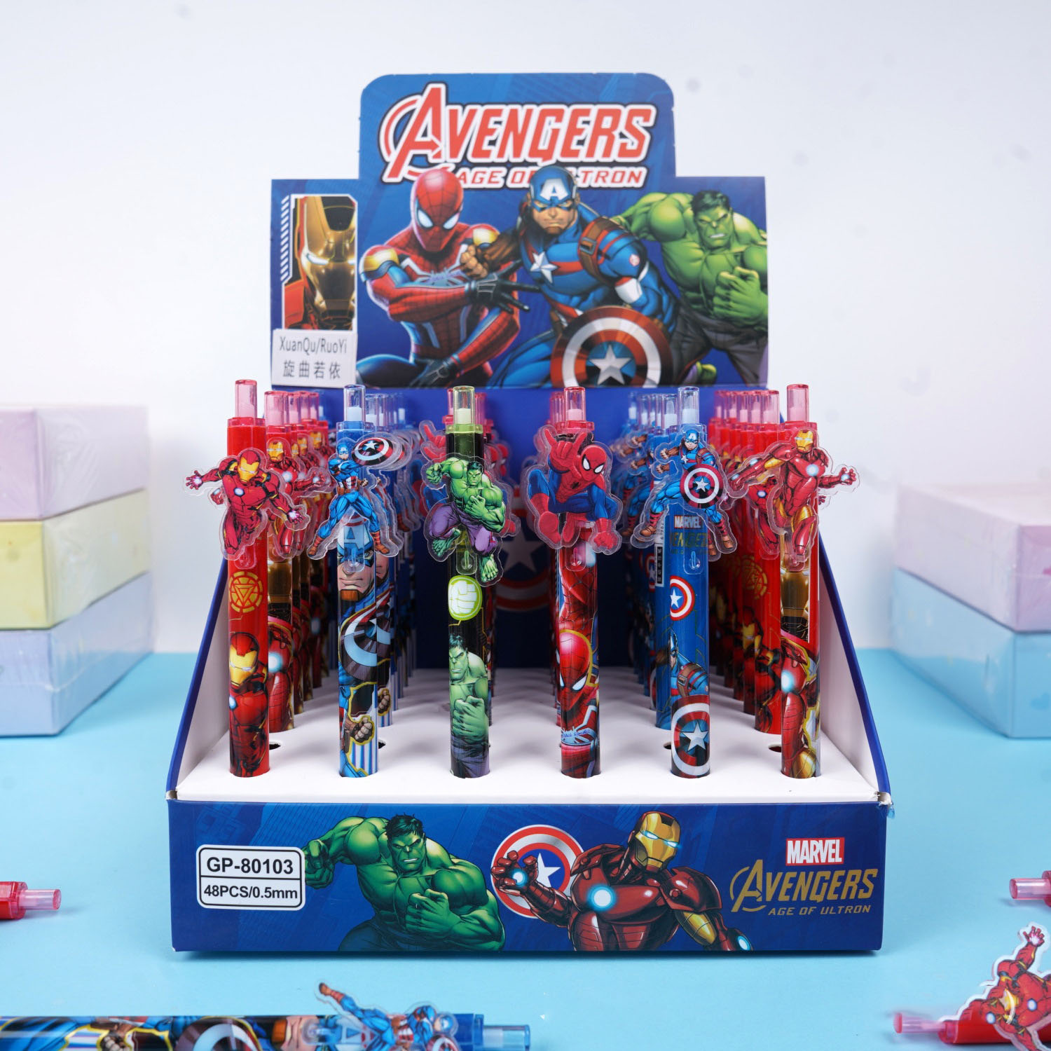 12/48 adet Marvel jel kalemler - Stationery Supplier incelemesi ve fiyatı