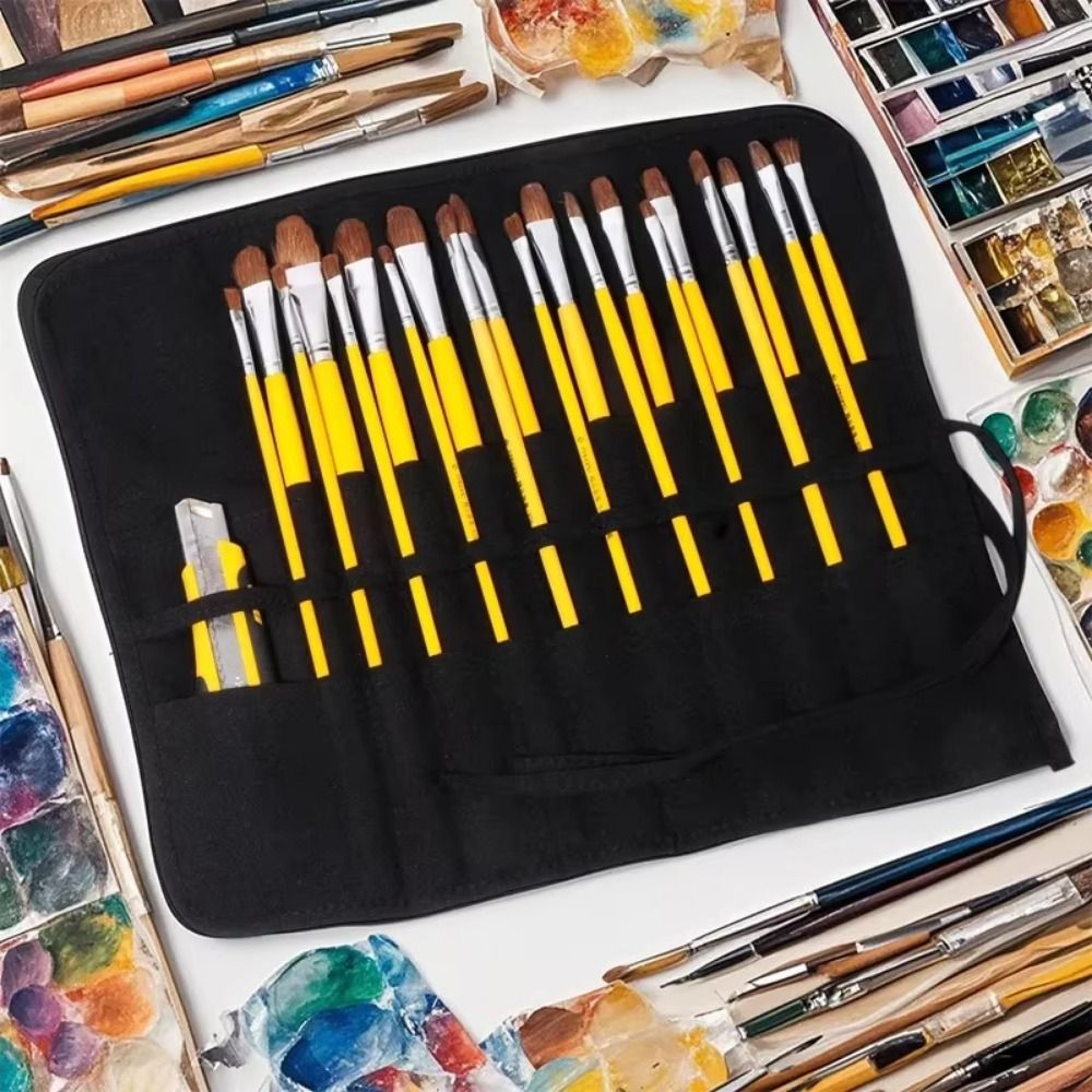 30 Bölmeli Boya Fırçası Saklam - Pen Pouch Roll incelemesi ve fiyatı