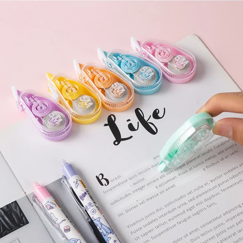6 adet/takım Beyaz Dışarı Düze - Correction Tape Roller incelemesi ve fiyatı